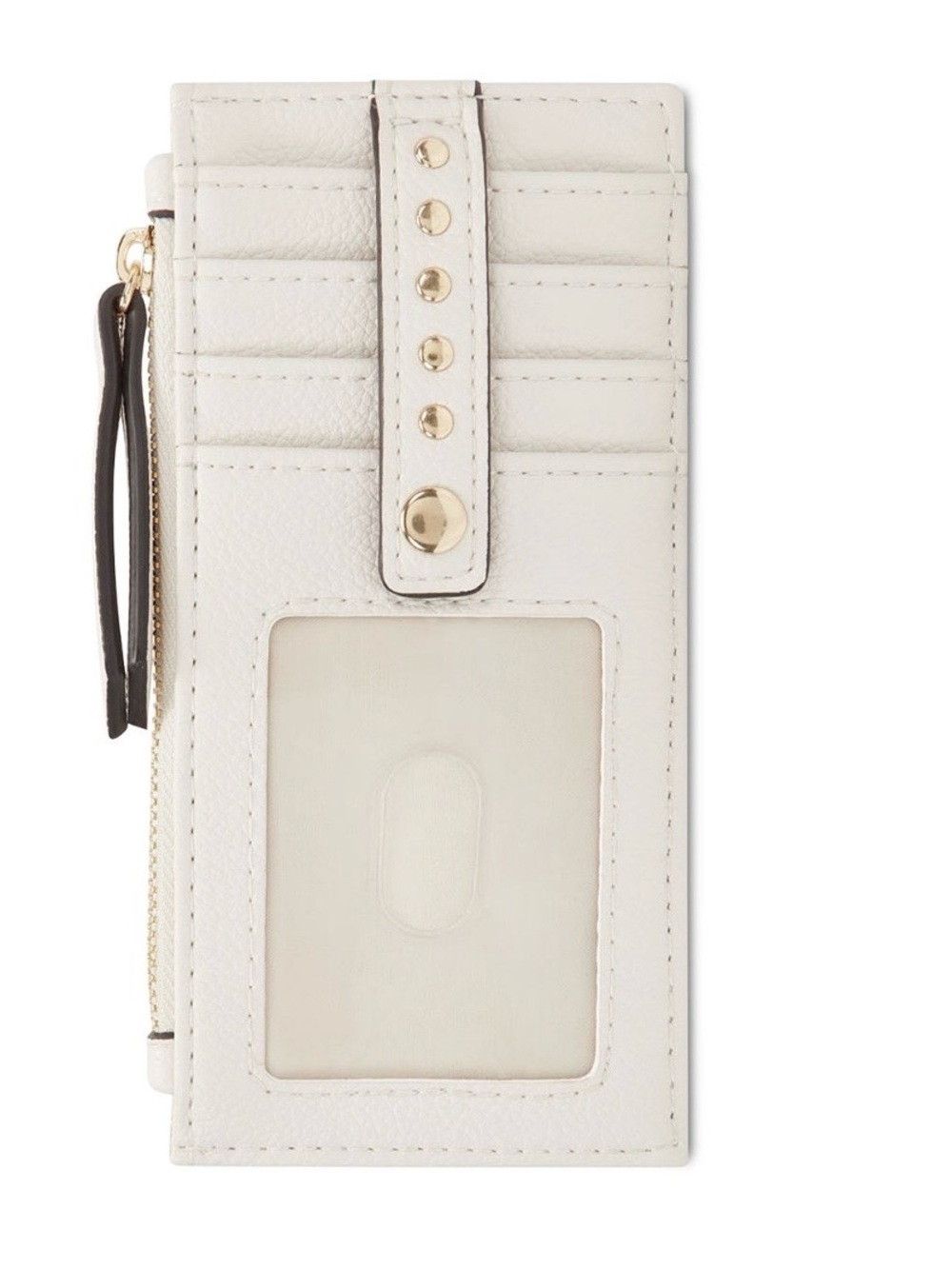 I.n.c. International Concepts Cream Card Holder with Coin Compartment